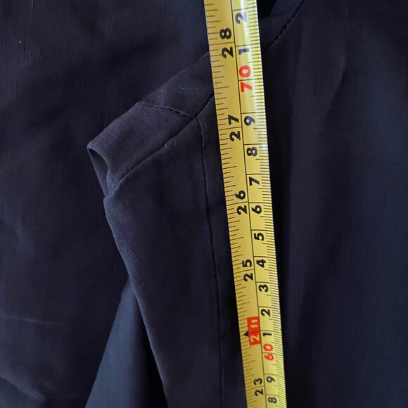 Veronica Beard Women's 14 Honolulu Black Linen Blend Dress Pants Cropped Preppy - Picture 10 of 12